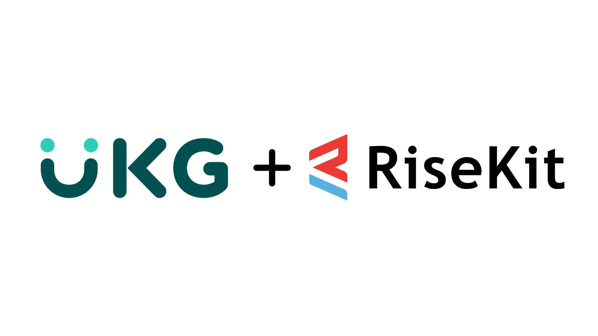 UKG and RiseKit logos representing a partnership